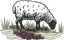 Wildmoor logo: a sheep grazing